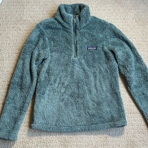Patagonia Blue Fleece Pullover Womens Small Comfy Cozy Sweatshirt Los Gatos